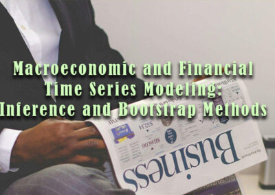 Macroeconomic and Financial Time Series Modeling: Inference and Bootstrap Methods