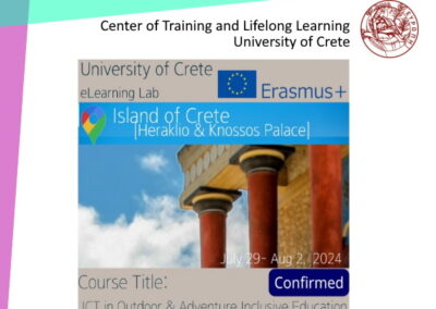 ICT in Outdoor & Adventure Inclusive Education: Discover Greek History, Arts & Culture