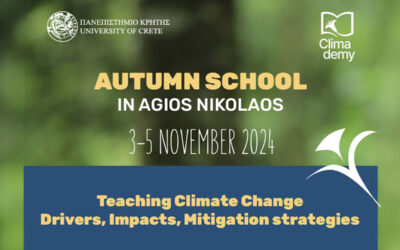 Teaching Climate Change Drivers, Impacts, Mitigation strategies – Autumn School