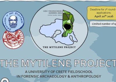 The Mytilene Project: A University of Crete Fieldschool in Forensic Archaeology & Anthropology