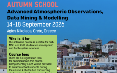 Edu4Climate Autumn School 2026: Atmospheric Science and Modelling